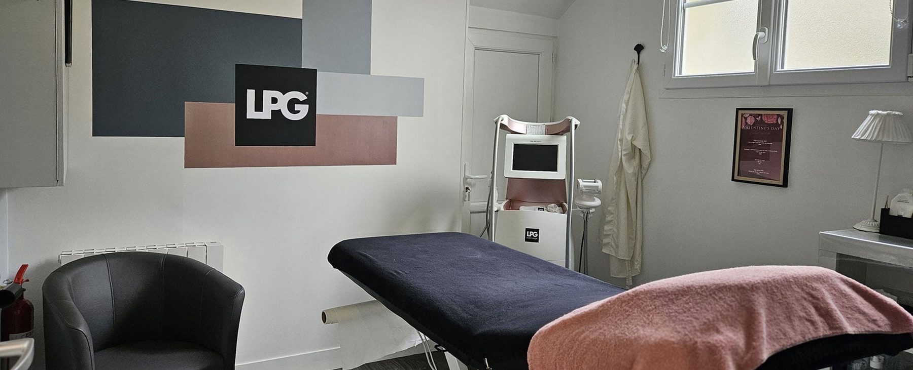 Cabine de soins LPG de l'institut Aqua Manda