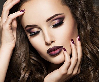 Maquillage de soirée réalisé avec les produits Artdeco